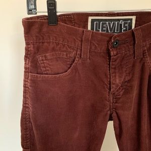 Levi’s 511’s Maroon Corduroy Pants